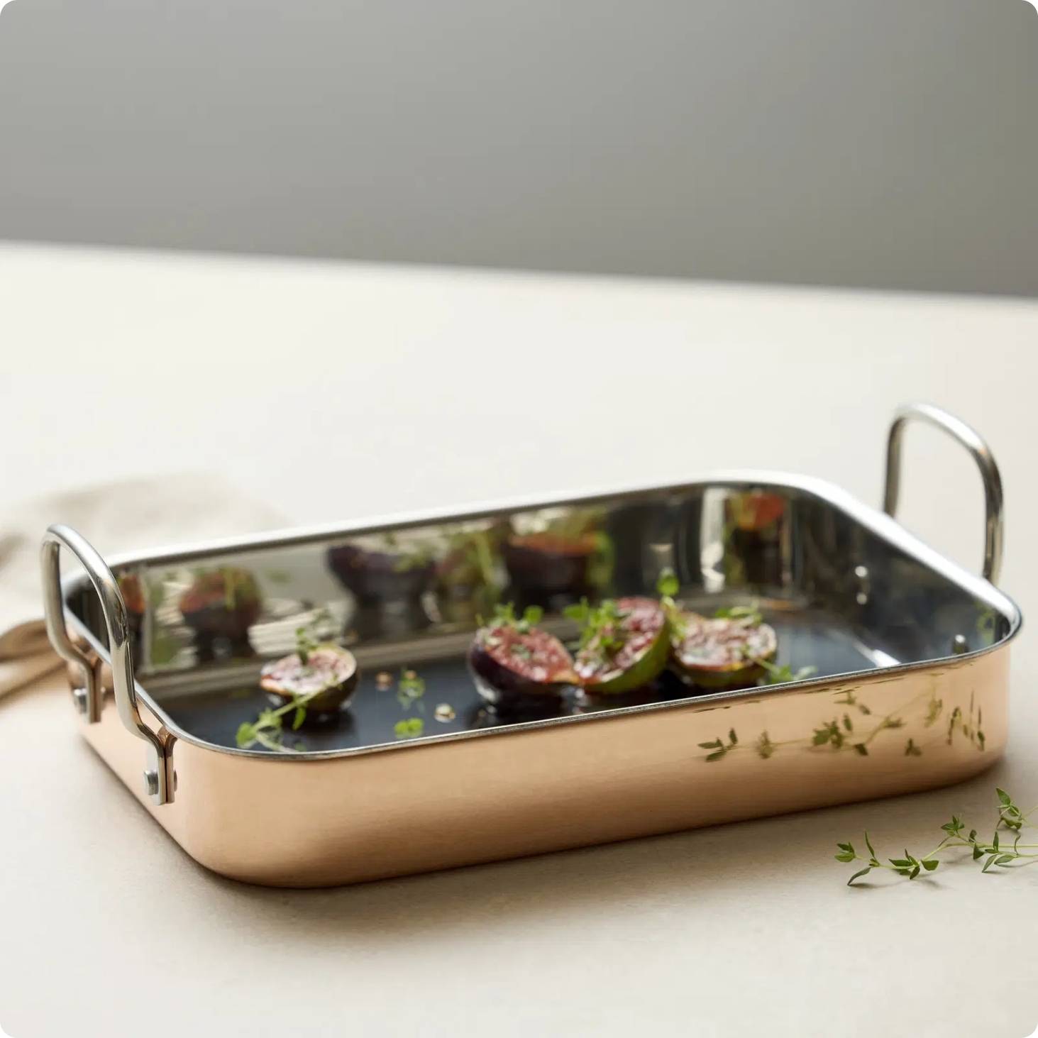 Blomsterbergs Bradepande 35 x 25,5 x 6,3 cm Kobber